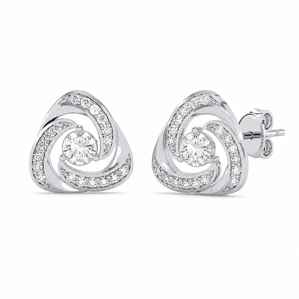 Silver-Tone_Cz_Swirl_Stud_Earrings_For_Women