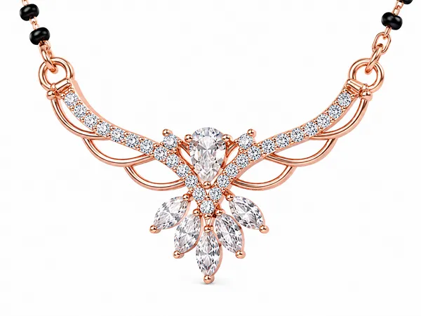 Rose_Gold_Tone_Black_Beaded_Mangalsutra_Necklace_For_Women