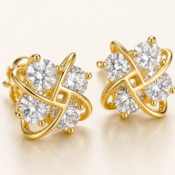 Gold_Tone_Crystal_Stud_Earrings_For_Women