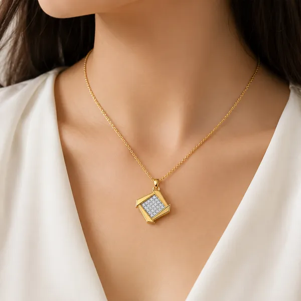 Gold_Tone_Geometric_Rhinestone_Pendant_Necklace