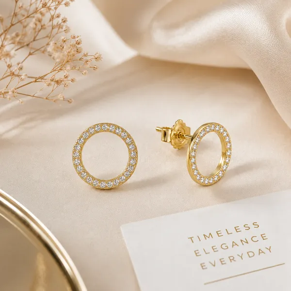 Gold_Tone_Crystal_Circle_Stud_Earrings_For_Women