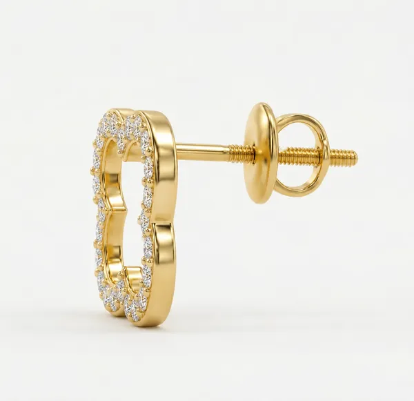 Gold_Tone_Crystal_Clover_Stud_Earrings_For_Women