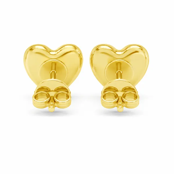 Gold_Tone_Heart_Stud_Earrings_For_Women
