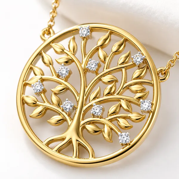 Gold_Tone_Tree_Of_Life_Pendant_Necklace_For_Women