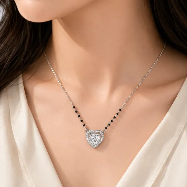 Silver-Tone_Heart_Pendant_Necklace_For_Women