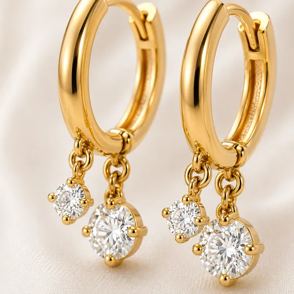 Gold_Tone_Crystal_Drop_Hoop_Earrings_For_Women