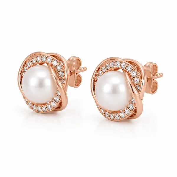Rose_Gold_Pearl_Stud_Earrings_For_Women