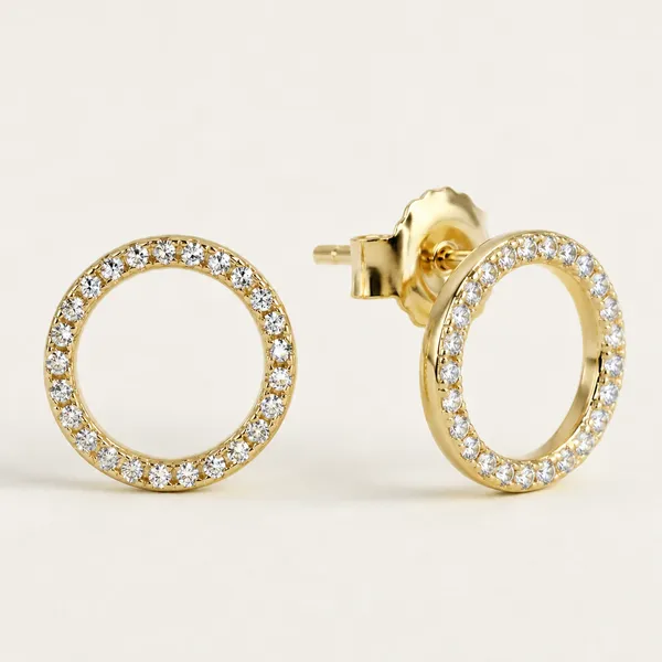 Gold_Tone_Crystal_Circle_Stud_Earrings_For_Women