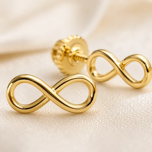 Gold_Infinity_Stud_Earrings_For_Women