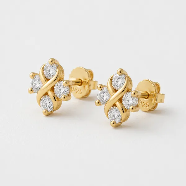Gold_Tone_Crystal_Floral_Stud_Earrings_For_Women