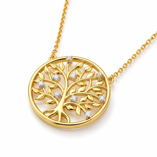 Gold_Tone_Tree_Of_Life_Pendant_Necklace_For_Women