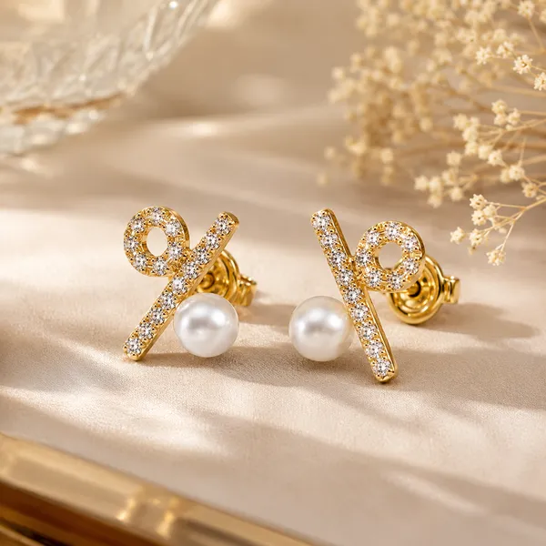 Gold_Tone_Crystal_Pearl_Stud_Earrings_For_Women