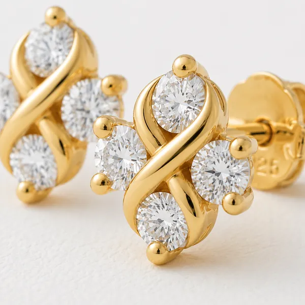 Gold_Tone_Crystal_Floral_Stud_Earrings_For_Women