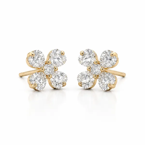 Gold_Tone_Floral_Cluster_Stud_Earrings