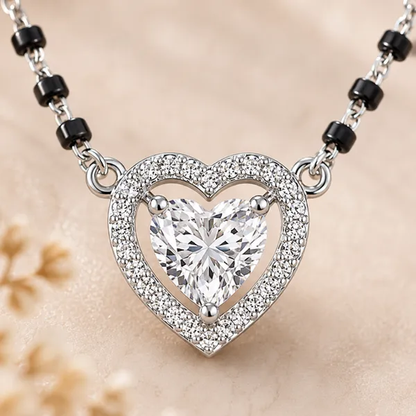 Silver-Tone_Heart_Pendant_Necklace_For_Women