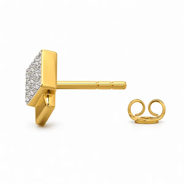 Gold_Tone_Square_Stone_Stud_Earrings_For_Women