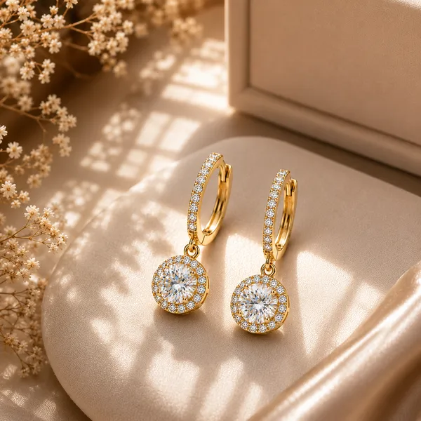 Gold_Tone_Crystal_Hoop_Drop_Earrings_For_Women