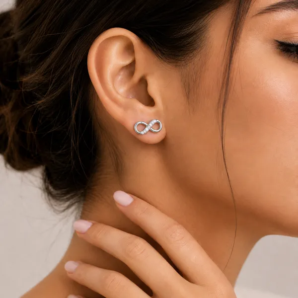 Silver-Tone_Infinity_Stud_Earrings_For_Women