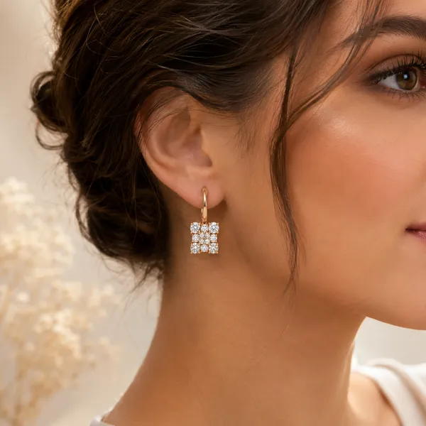 Gold_Tone_Crystal_Cluster_Drop_Earrings_For_Women