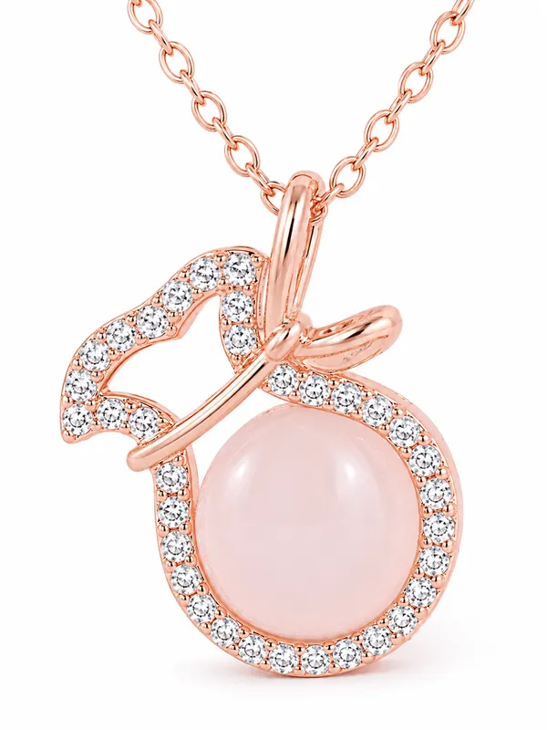 Rose_Gold_Bow_Pendant_Necklace_For_Women