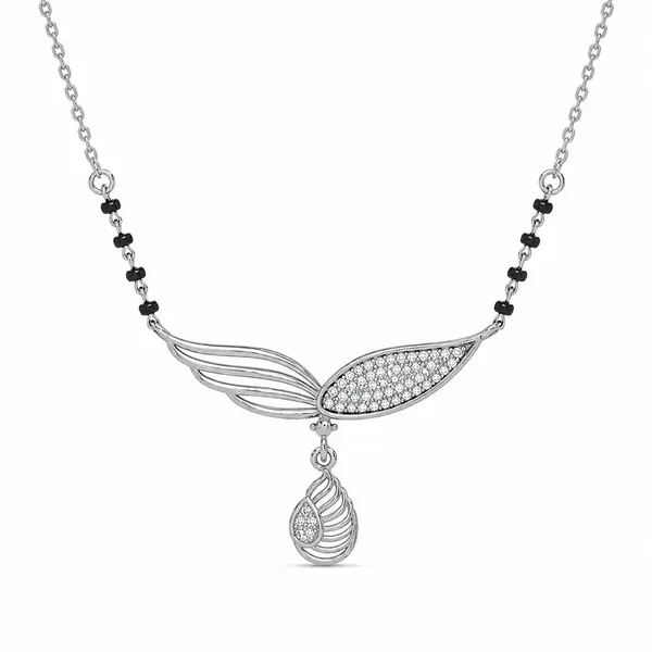 Silver_Tone_Leaf_Crystal_Pendant_Necklace_For_Women