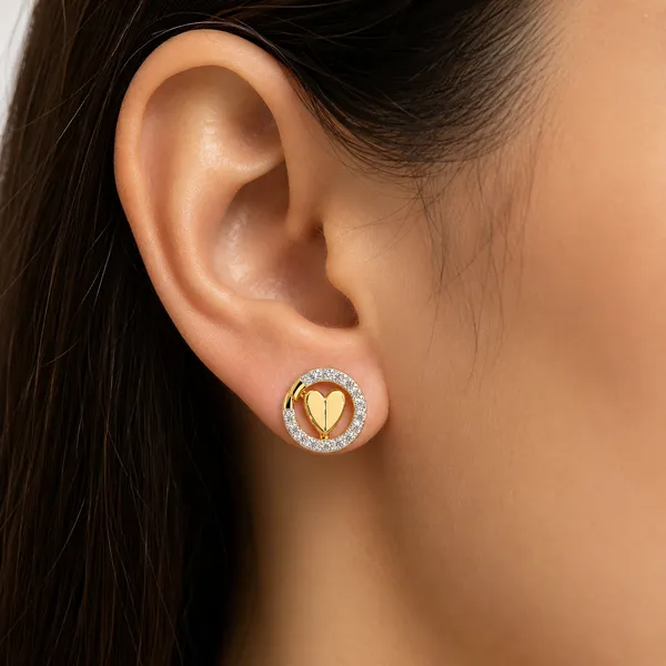 Gold_Tone_Heart_Stud_Earrings_For_Women