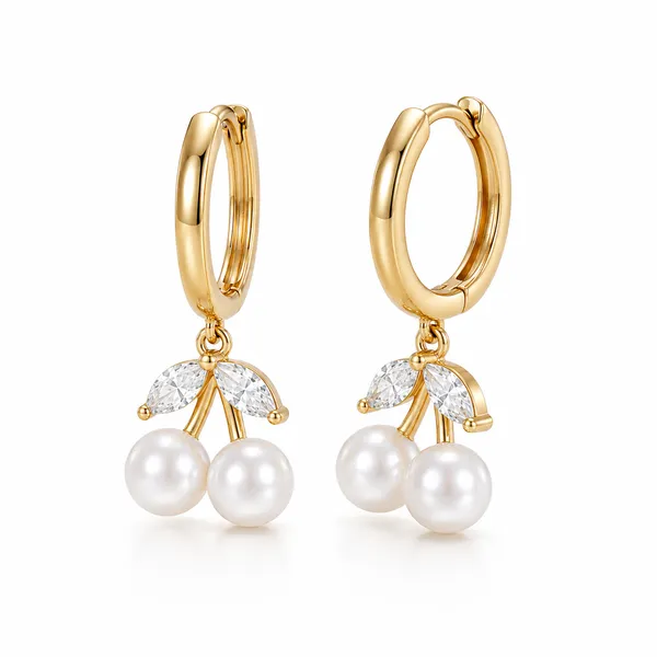 Gold_Tone_Pearl_Drop_Hoop_Earrings_For_Women