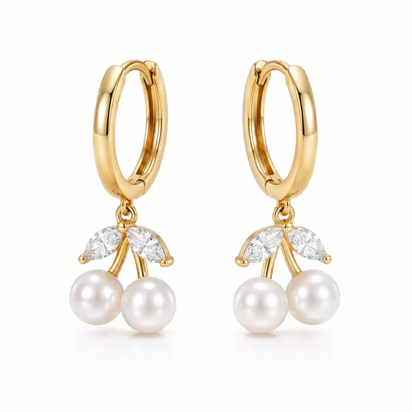 Gold_Tone_Pearl_Drop_Hoop_Earrings_For_Women