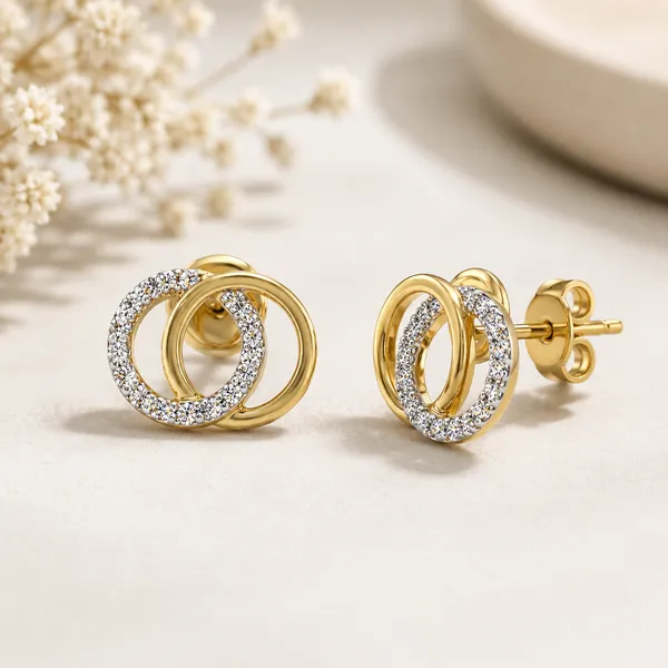 Gold-Tone_Crystal_Circle_Stud_Earrings_For_Women