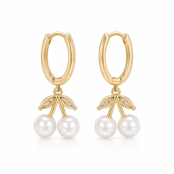 Gold_Tone_Pearl_Drop_Hoop_Earrings_For_Women