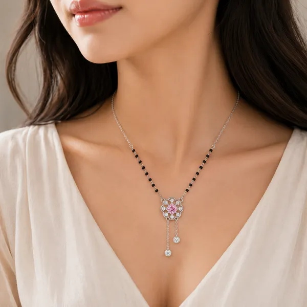 Silver_Tone_Floral_Mangalsutra_Necklace_For_Women