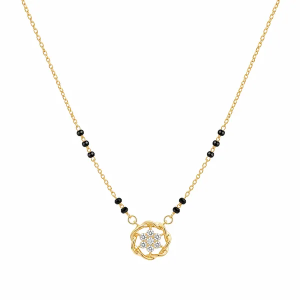 Gold_Tone_Black_Beaded_Floral_Pendant_Mangalsutra