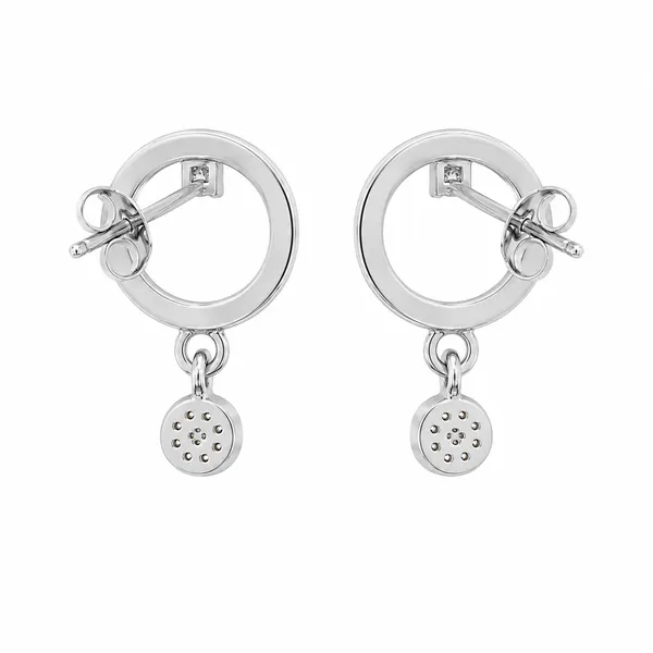 Silver_Tone_Stone_Detailed_Circle_Drop_Earrings_For_Women