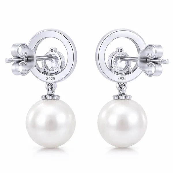 Silver_Tone_Pearl_Drop_Stud_Earrings_For_Women