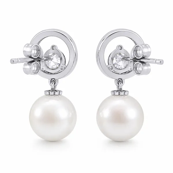 Silver_Tone_Pearl_Drop_Stud_Earrings_For_Women