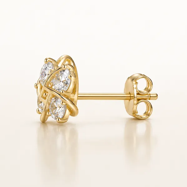 Gold_Tone_Crystal_Stud_Earrings_For_Women