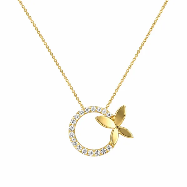 Gold_Tone_Butterfly_Pendant_Necklace_For_Women