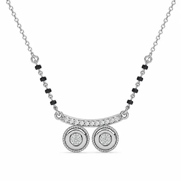 Silver_Tone_Black_Beaded_Pendant_Necklace_For_Women