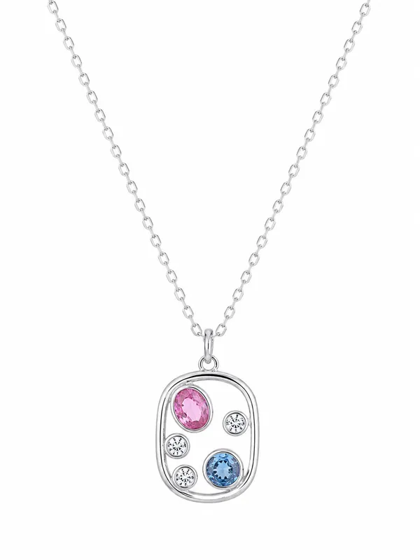 Silver_Tone_Crystal_Pendant_Necklace_For_Women