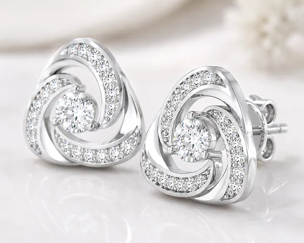 Silver-Tone_Cz_Swirl_Stud_Earrings_For_Women