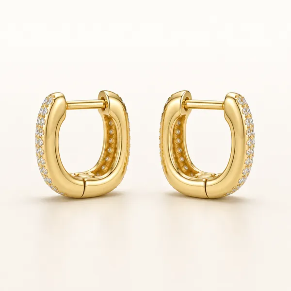 Gold_Tone_Crystal_Huggie_Hoop_Earrings_For_Women