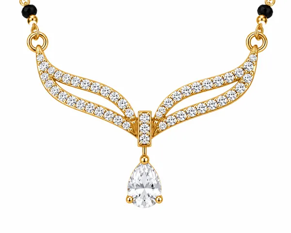 Gold_Tone_Black_Bead_Wing_Pendant_Mangalsutra_Necklace