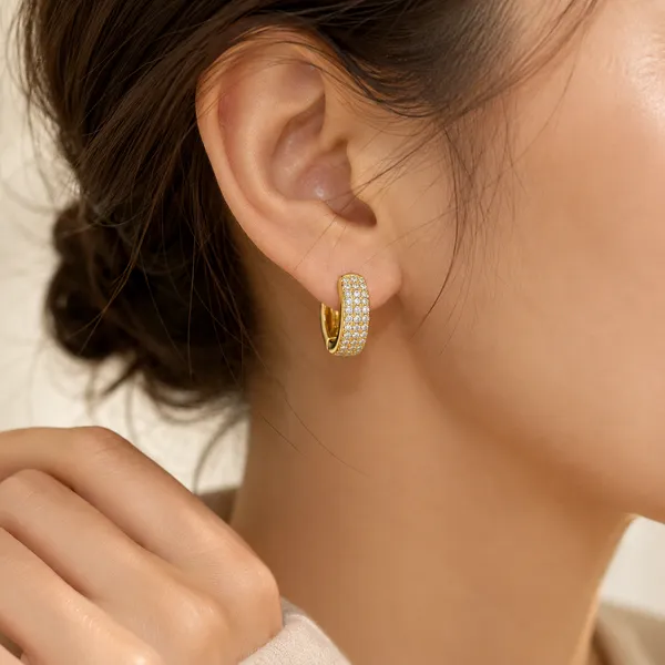 Gold_Tone_Crystal_Huggie_Hoop_Earrings_For_Women