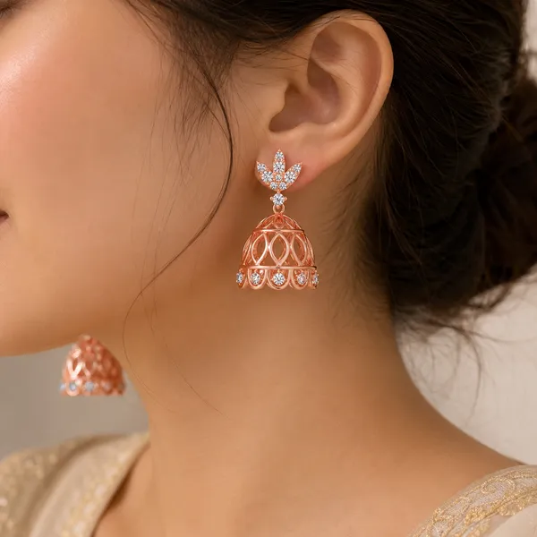 Rose_Gold_Floral_Stone_Studded_Jhumka_Earrings_For_Women