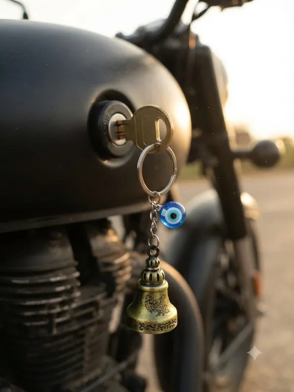 Blue_Metal_Evil_Eye_Bell_Keychain_for_Bike_Keys