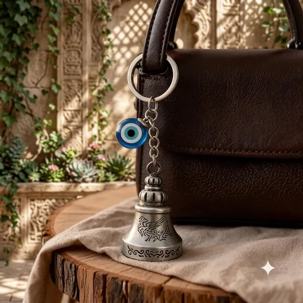 Silver_Metal_Evil_Eye_Guardian_Bell_Keychain_For_Unisex