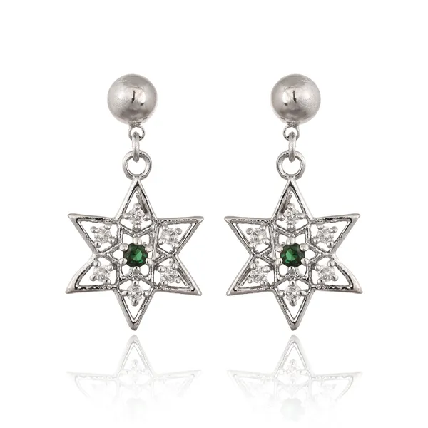 Zircon_Studded_Silver_Plated_Drop_Earrings