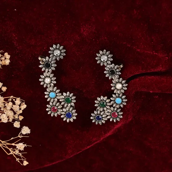 Floral_Multicolor_Ear_cuff