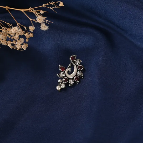 Kundan_Oxidised_Nose_Stud