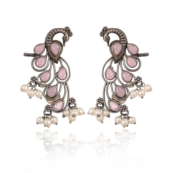 Peacock_Pearl_Ear_cuffs